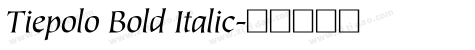 Tiepolo Bold Italic字体转换